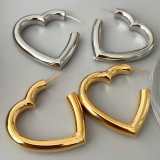 Chunky heart earrings