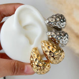Chunky water drop earrings