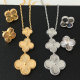 Clover necklace set with earrings