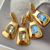 Square party earrings