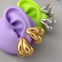 Metal chunky earrings