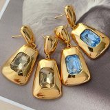 Square party earrings