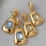 Square party earrings