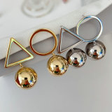 Ball charm earrings