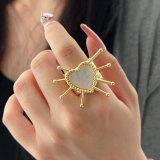 Shell heart ring