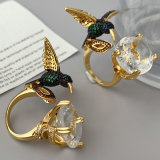 Colorful bird ring