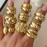 Metal chunky ring