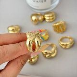 Metal chunky ring