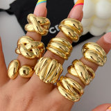 Metal chunky ring