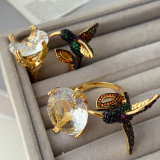 Colorful bird ring