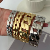 13mm width chain chunky bangle