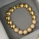 Pave round shape bracelet