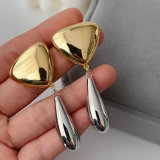Silver charm earrings