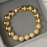 Pave round shape bracelet