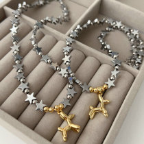 Hemitita necklace with dog