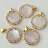 Simple round shell charm