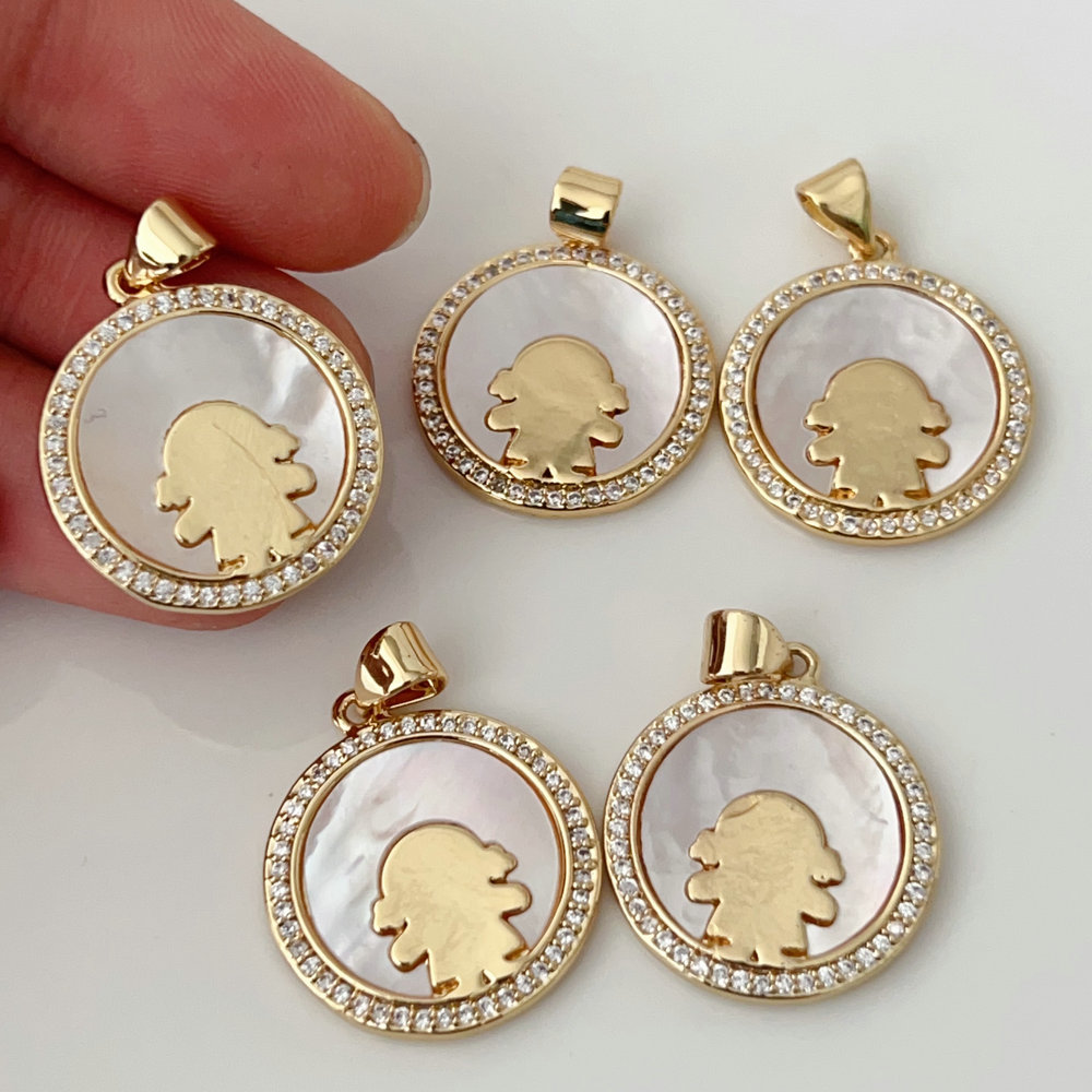 Shell girl charm