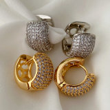 Pave zircon basic hoop