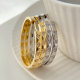 Pave heart hoop