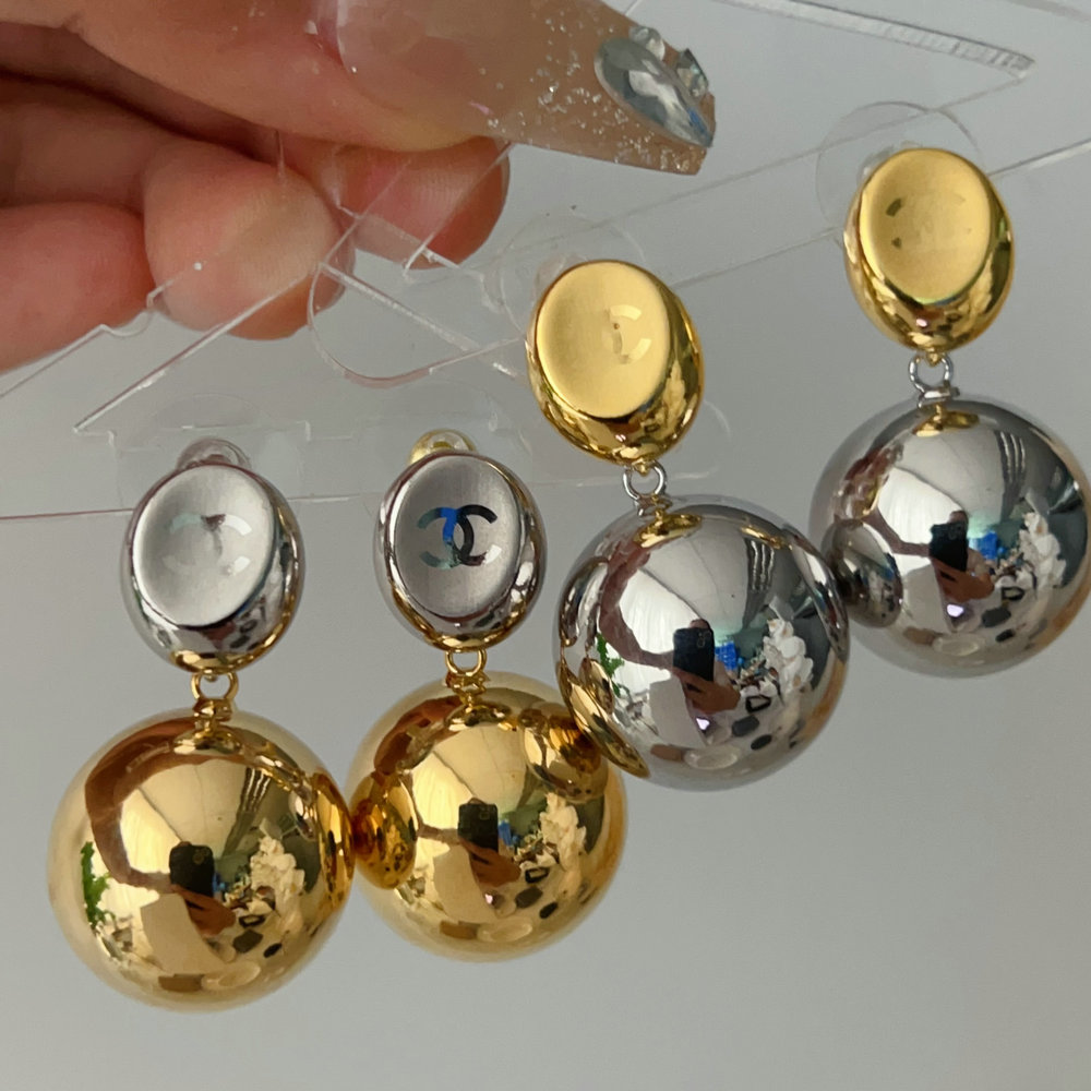Ball drop earrings