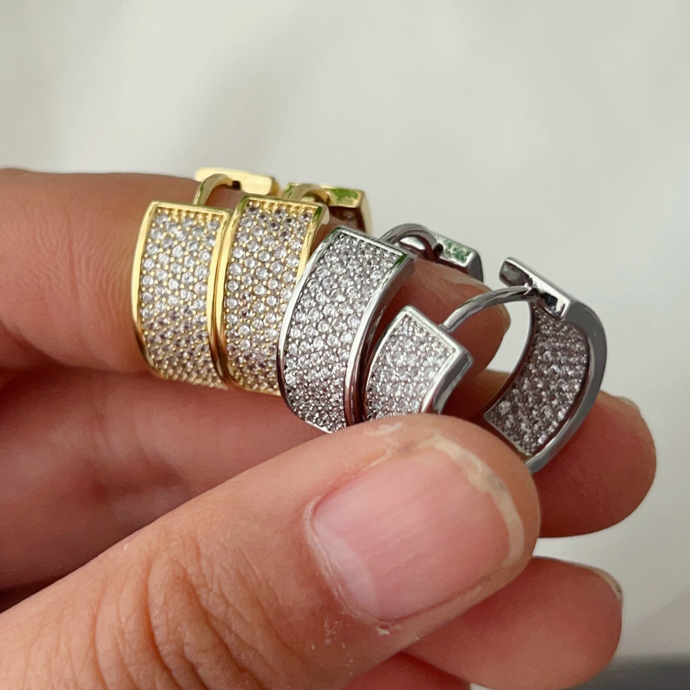 Basic pave zircon hoop