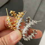 Pave fashion earrings