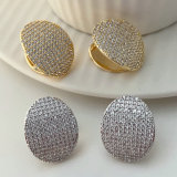 Pave fat earrings