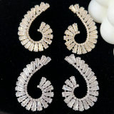 Pave fashion earrings