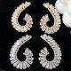 Pave fashion earrings
