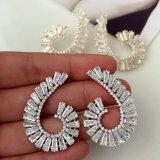 Pave fashion earrings