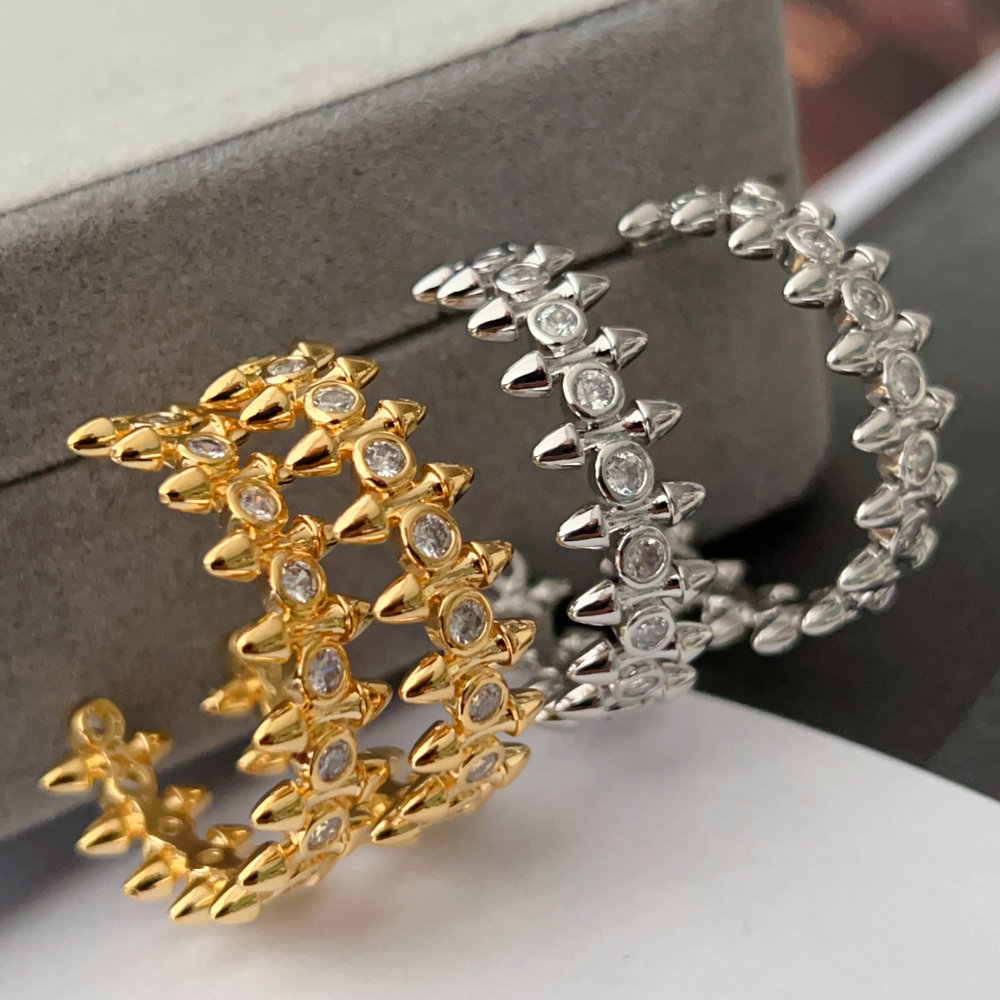 Pave fashion earrings