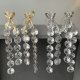 zircon tassel earrings
