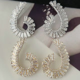 Pave fashion earrings