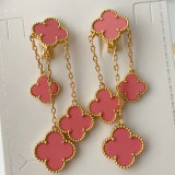 colorful clover earrings