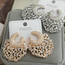 Pave chunky earrings