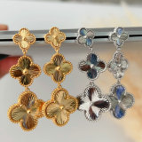 Metal clover earrings