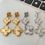Metal clover earrings