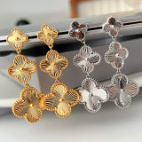 Metal clover earrings