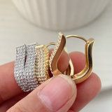 Pave zircon basic hoop