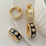 Enamel flower hoop