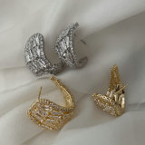 Pave fashion ear stud