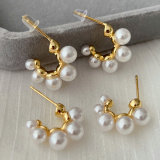 Simple pearl hoop