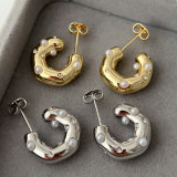 Pearl half moon hoop