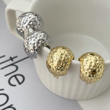 Metal ball earrings