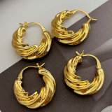 Metal twist hoop