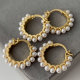 Simple pearl hoop