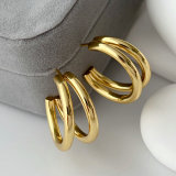 Metal chunky hoop