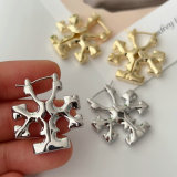 Metal tb earrings