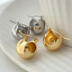 Metal ball earrings
