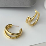 Metal chunky hoop
